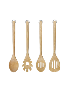 KitchenAid Set of 4 kitchen utensils, birch wood